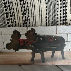 Moose Wine Bottle Holder - Brown NIB